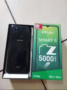 Infinix smart 5 Ram 3/64 GB Fullset 4G LTE No Minus