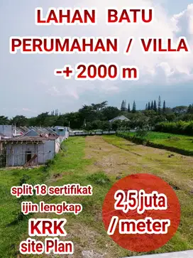 LAHAN BATU UNTUK VILLA DAN PERUMAHAN