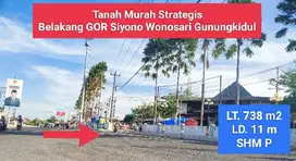 Tanah dijual murah Strategis di Siyono Kota Wonosari Gunungkidul