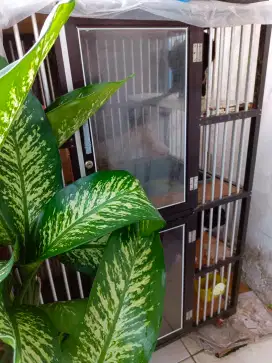 Jual cepat kandang kucing aluminium 2 lantai