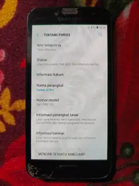 Samsung j2 pro minus retak