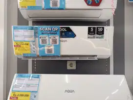 Promo AC AQUA 1 PK Bisa Dicicil Tanpa Kartu Bunga 0% Tanpa DP