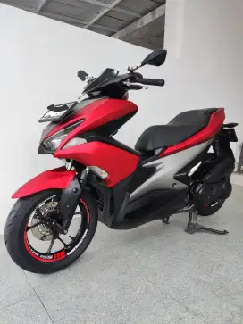 Jual Aerox Merah 2018 mesin terawat body lecet pemakaian 18jt nego