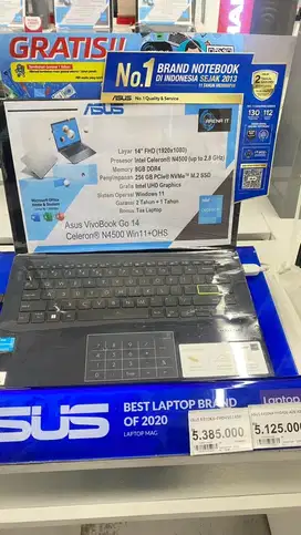 Kredit laptop asus murah 8/256 intel celeron bunga 0%