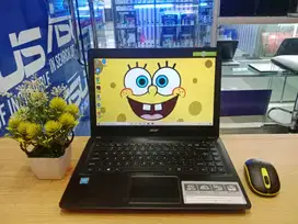 LAPTOP ACER ASPIRE Z1402 CELERON RAM 2GB HDD 500GB SIAP PAKAI SEKOLAH