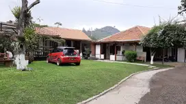 hotel villa resort langensari lembang konsep natural halaman luas