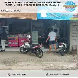 Ruko strategis Poros Jalan Utama Di banjararum Singosari Malang