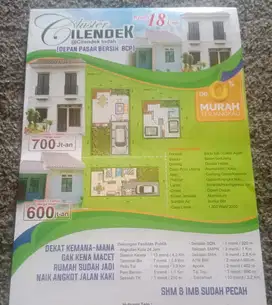 Di jual rumah  cluster cilendek indah  bogor DP all 3jt unit terbatas