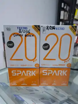 READY NEW TECNO SPARK 20 PRO 8/256GB ORI GARANSI RESMI