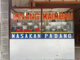 Opr kontrak warung dan meja, peralatan masak