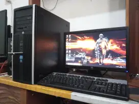 Pc editing HP (intel core i5,,ram 8gb,,ssd,,wifi,,monitor 19inch)