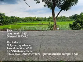 Tanah plot industri termurah lokasi dawar nol jalan raya