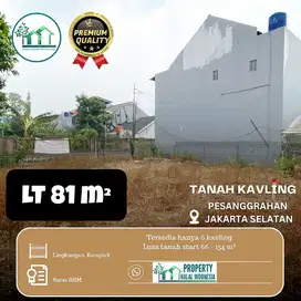 Jual Tanah Kavling Siap Bangun Pesanggrahan JakSel LT 81 m2 SHM