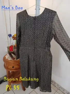 Dress Abu-abu Berkilau