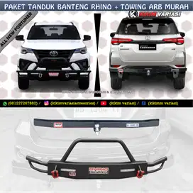 PAKET TANDUK MOBIL RHINO BANTENG PLUS TOWING ARB MURAH AN FORTUNER