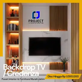 Pembuatan Backdrop TV murah