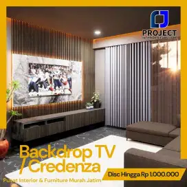 Backdrop TV bagus murah