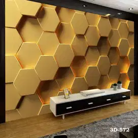 Wallpaper Dinding 3D Custom Desain Korden Gorden Vitrase