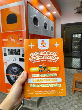 PAKET USAHA LAUNDRY KOIN TERLENGKAP CUKUP SEDIA TEMPAT!!