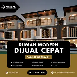 TINGGAL 1 UNIT RUMAH VILLA 2 LANTAI KOTA BATU + LEGALITAS AMAN