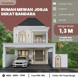 Rumah Mewah American Style Dekat Bandara Start 1,3M! Ada Jasa Interior