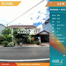 Dijual Rumah dan Kos Bersih di Candi Candi Malang Dekat Suhat