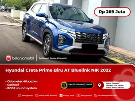 [ SUNROOF ] Hyundai Creta Prime Biru AT Bluelink Bose 2022/2023