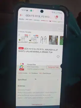 Alat bantu jalan manula/orang tua ,walker