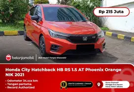 [ LOW KM 34.000 ] Honda City Hatchback HB RS 1.5 Oranye 2021/2022