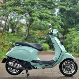 VESPA PIAGGIO PRIMAVERA 150S ABS HIJAU 2021 KM 5K PAJAK PANJANG