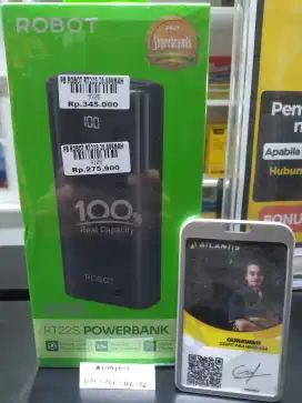 Power bank ROBOT RT22S ATLANTIS DAHSYAT