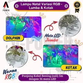 Lampu LED Natal / Tumblr / Hias / Variasi Jumbo (RGB)