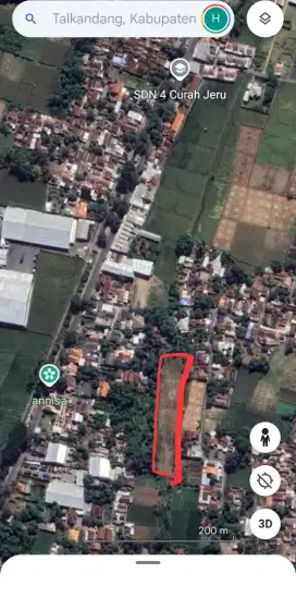 Tanah sawah di jual