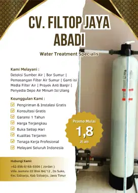 Filter air keruh kuning dan berbau