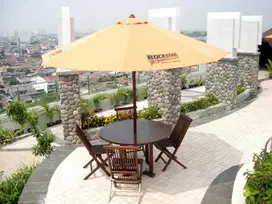 kursi cafe,bangku outdoor,meja bulat,tenda minimalis,payung