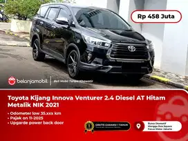 [LOW KM] Toyota Kijang Innova Venturer 2.4 Diesel AT Hitam NIK 2021