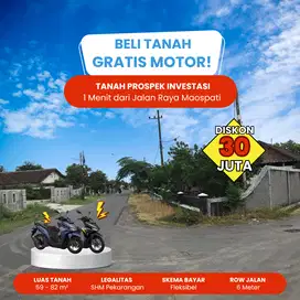 Miliki Kavling Strategis Dekat Unesa, Harga 100 Jutaan + Scoopy Gratis