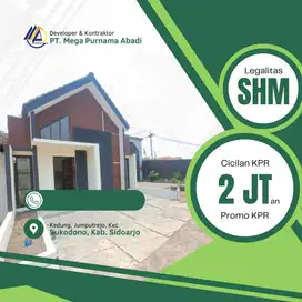 Rumah Modern dan murah area tengah kota sidoarjo promo KPR