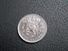 Coin 1 Gulden Nederland 1971