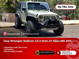 [KM 39RB] Jeep Wrangler Rubicon 3.6 2 Door Full Option AT Hijau 2013