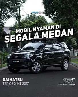 GARANSI MESIN 2 TAHUN TDP 5 JT TERIOS X MT MANUAL 2017 HITAM MOBCARS