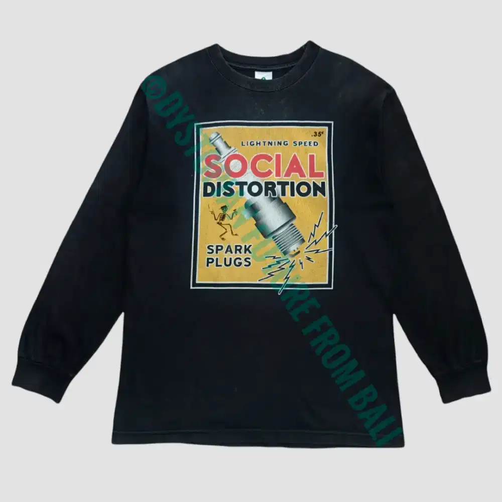 Vintage T-shirt Long Sleeve Social Distortion - Spark Plugs