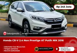 [ LOW KM ] Honda CRV CR-V 2.4 Non Prestige AT Putih 2016/2017