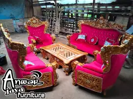 Kursi tamu sofa bellagio ukiran full kayu jati