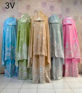 Mukena Bali Rayon Santung Adem