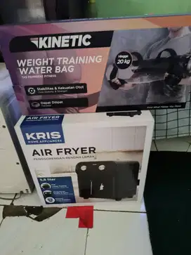 Air fryer, weight training water bag