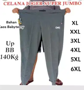 Celana jogger.. Ukuran  5XL