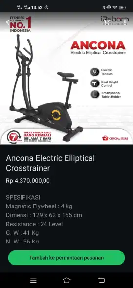 Jual 2 Alat olahraga nego sampai jadi