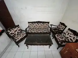 Kursi 1 set bekas (kayu jati)