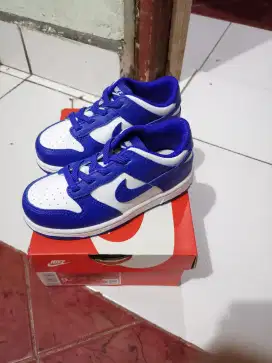 Sepatu Balita Nike SB Dunk Low Blue Kondisi Baru Original 100%